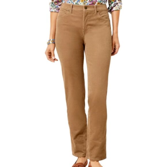 Talbots Womens 12  Flawless Five Pocket Corduroy Pant Stretch Straight Leg - Picture 1 of 15